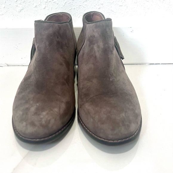 Vionic Serena Taupe Ankle Boots with Side Zipper 6 - Picture 6 of 9